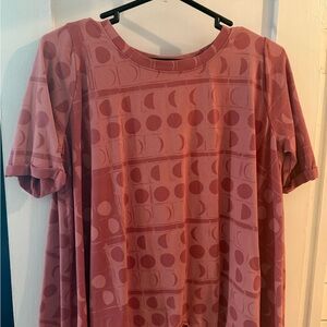 Pink Geometric Patterned Dress